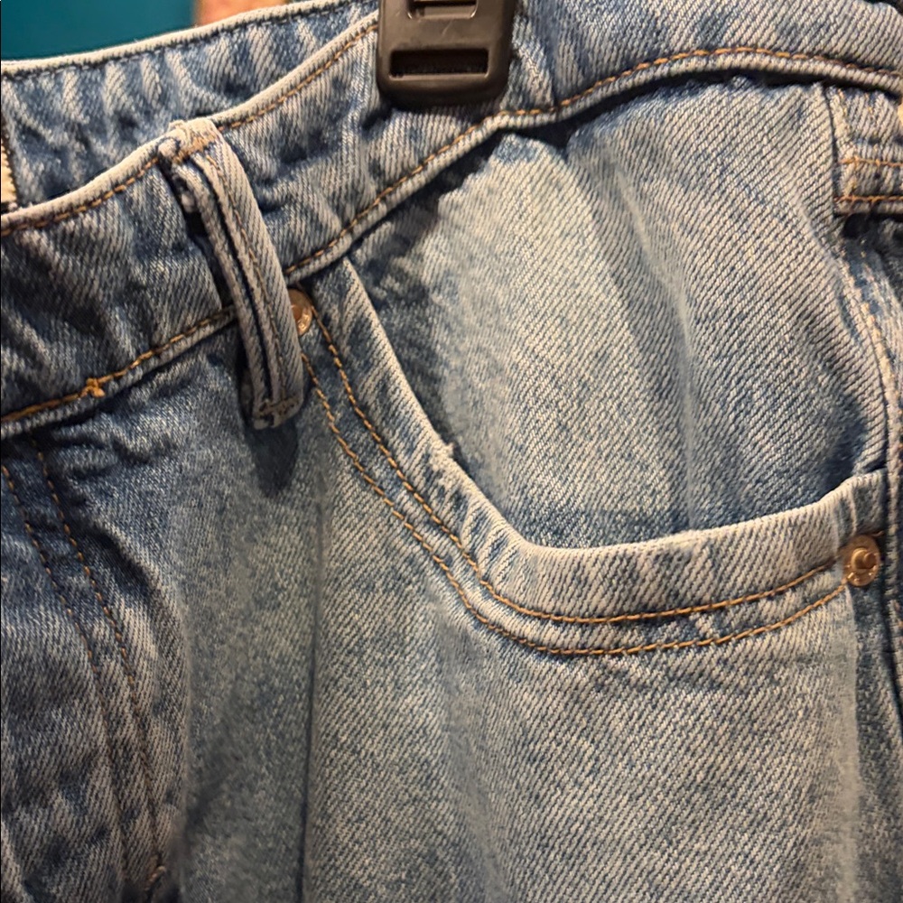 We the Free Relaxed Wide-Leg Jeans in Light Wash Blue - Picture 11 of 11
